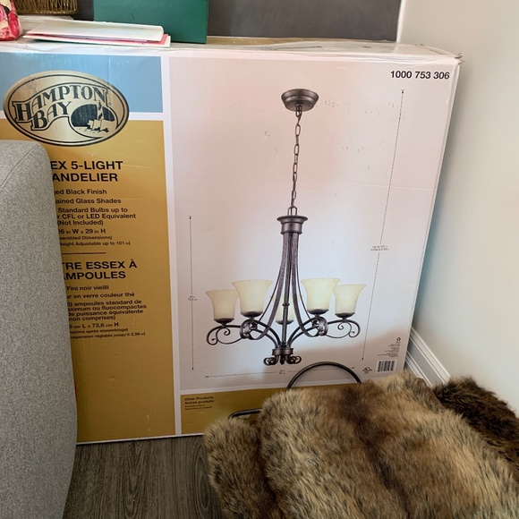 Hampton Bay Essex 5-Light Chandelier - Picture 1 of 1